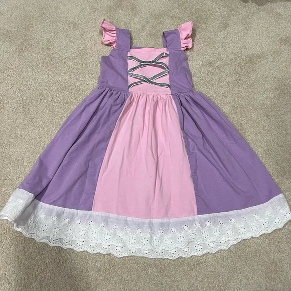 Girls Rapunzel Inspired Dress - EUC 3T - Picture 1 of 3